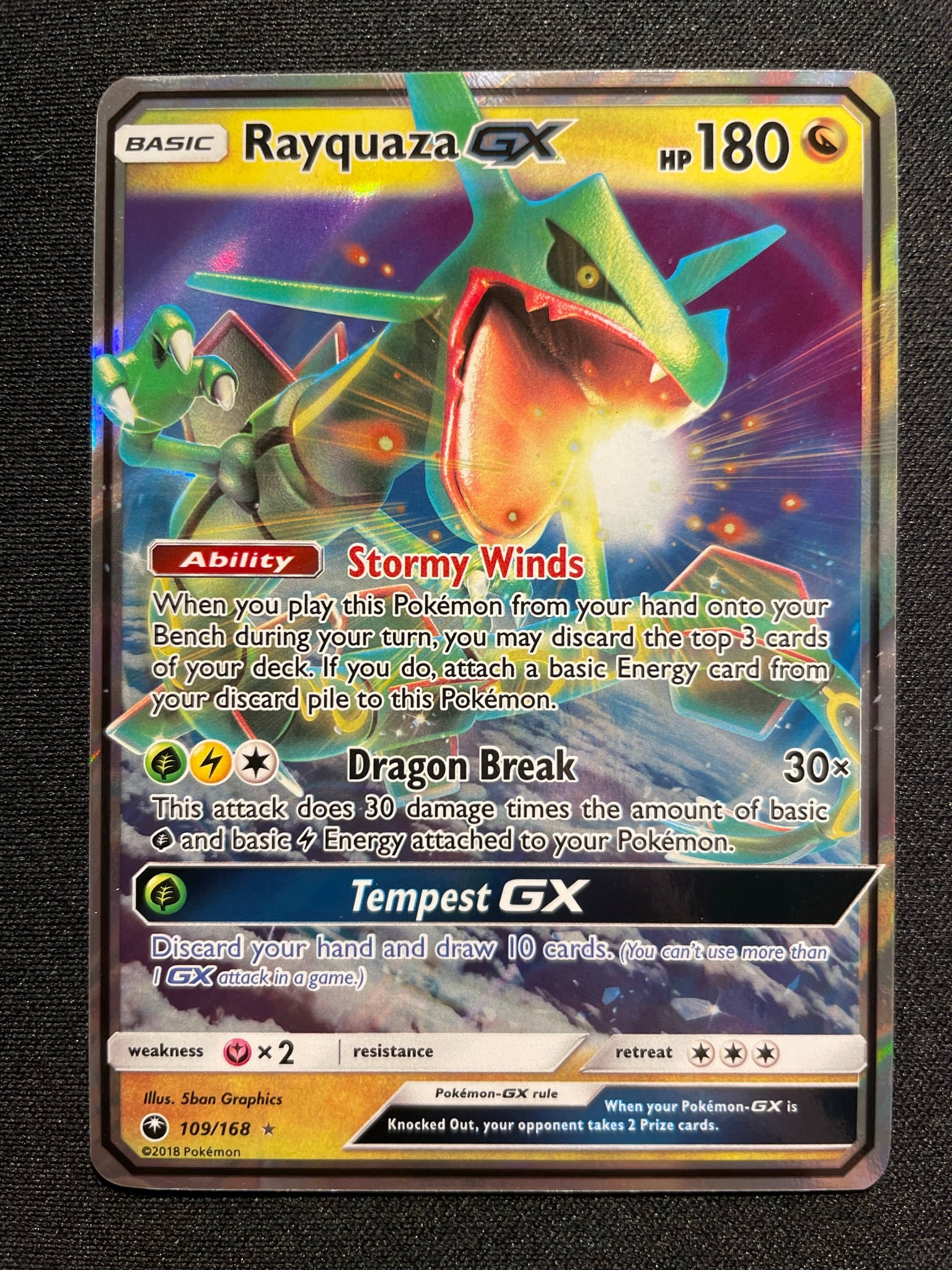 Pokemon Rayquaza GX - 177a/168 Celestial Storm CGC 9 Mint 🍀