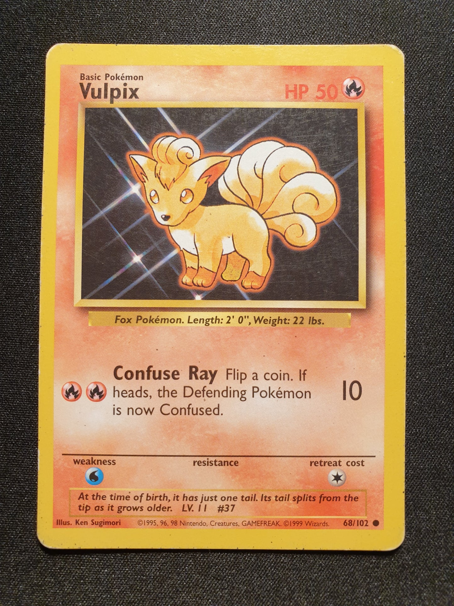 Vulpix 68/102 (Very Good) - Pokemon Base Set - TCG Trainers