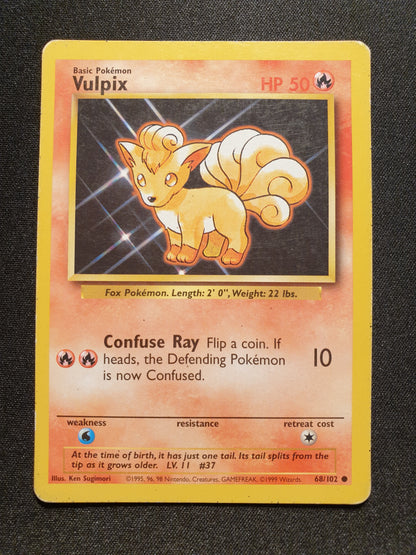 Vulpix 68/102 (Very Good) - Pokemon Base Set - TCG Trainers