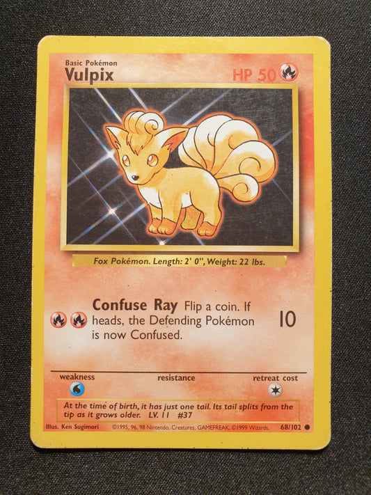 Vulpix 68/102 (Very Good) - Pokemon Base Set - TCG Trainers