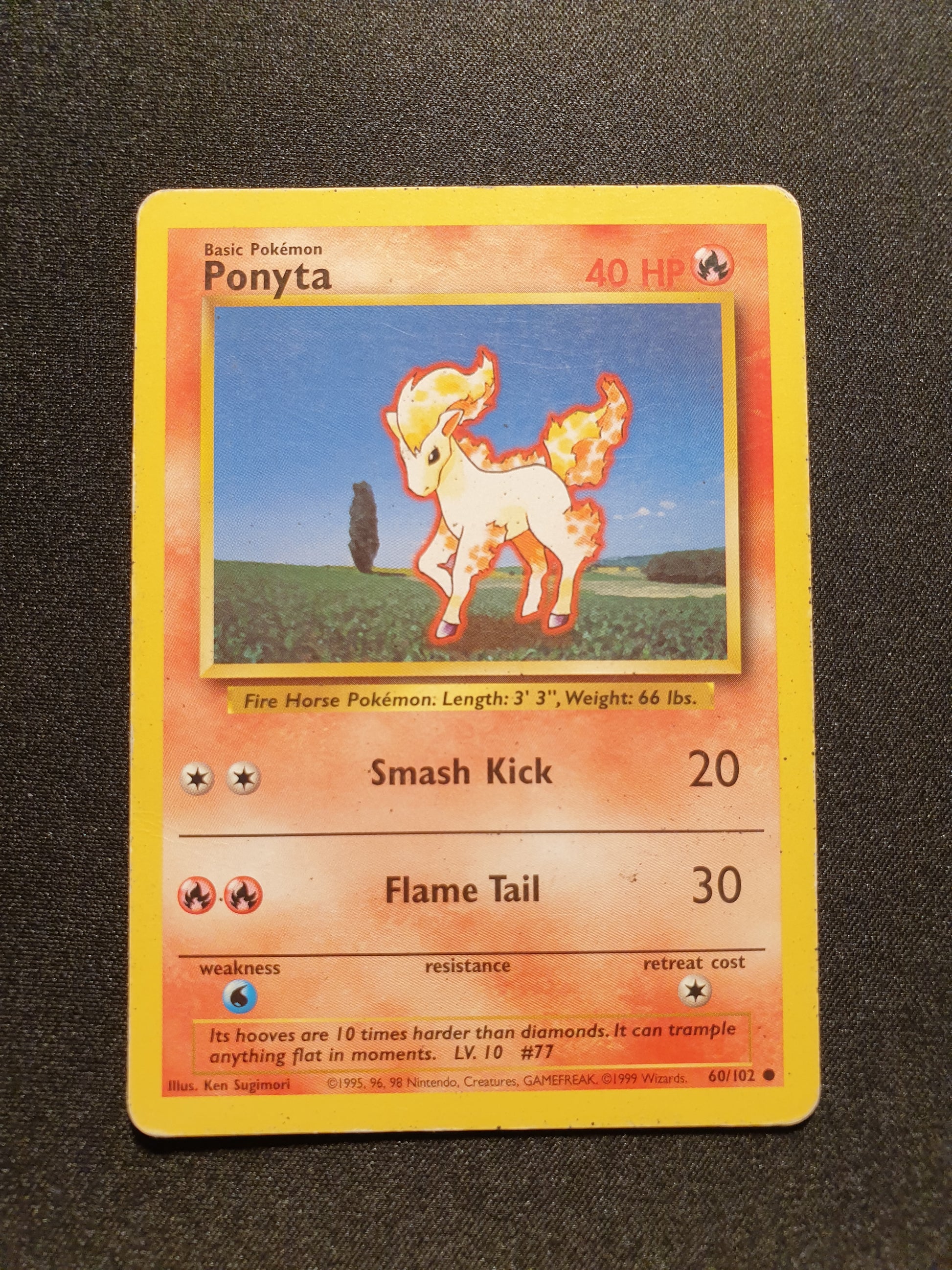 Ponyta 60/102 (Very Good) - Pokemon Base Set - TCG Trainers