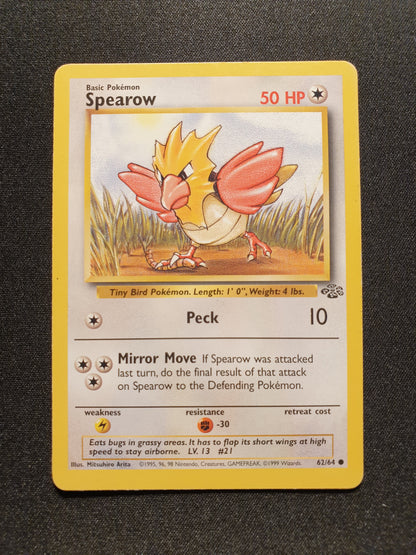 Spearow 62/64 (NM Condition) - Jungle Set - TCG Trainers