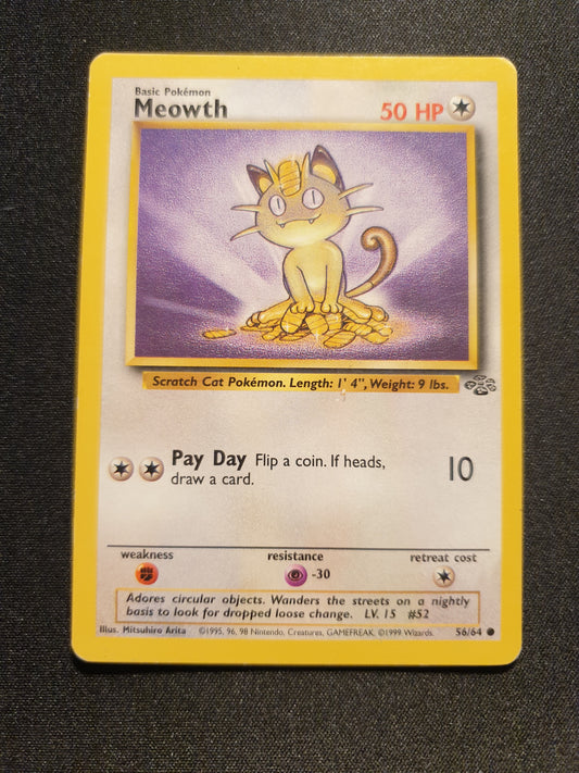 Meowth 56/64 (NM Condition) - Jungle Set - TCG Trainers