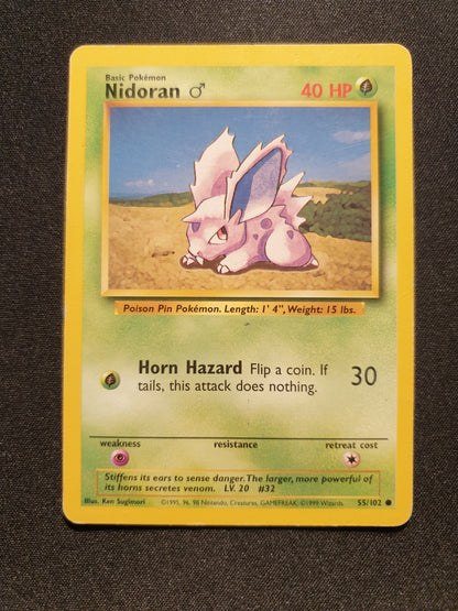 Nidoran 55/102 (Very Good) - Pokemon Base Set - TCG Trainers