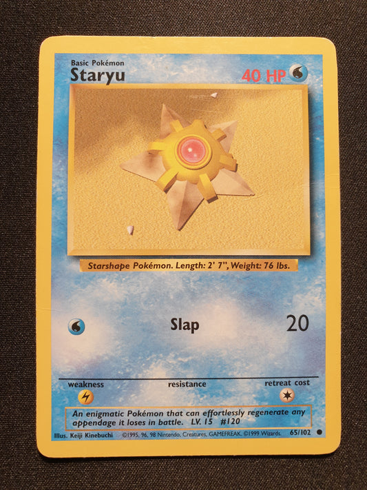 Staryu 65/102 (Very Good) - Pokemon Base Set - TCG Trainers