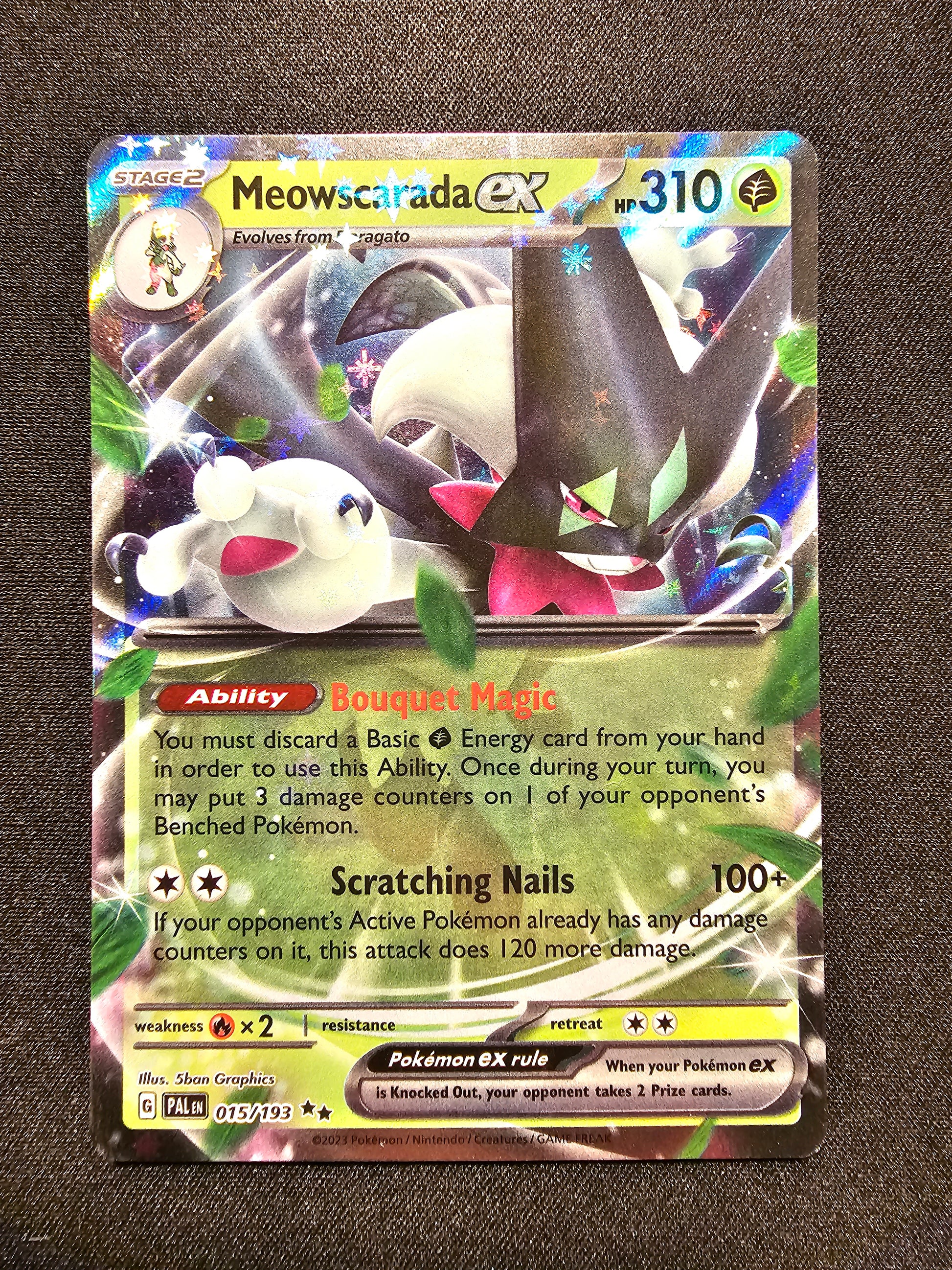 Meowscarada EX 015/193 (Mint Condition) - Paldea Evolved - TCG Trainers