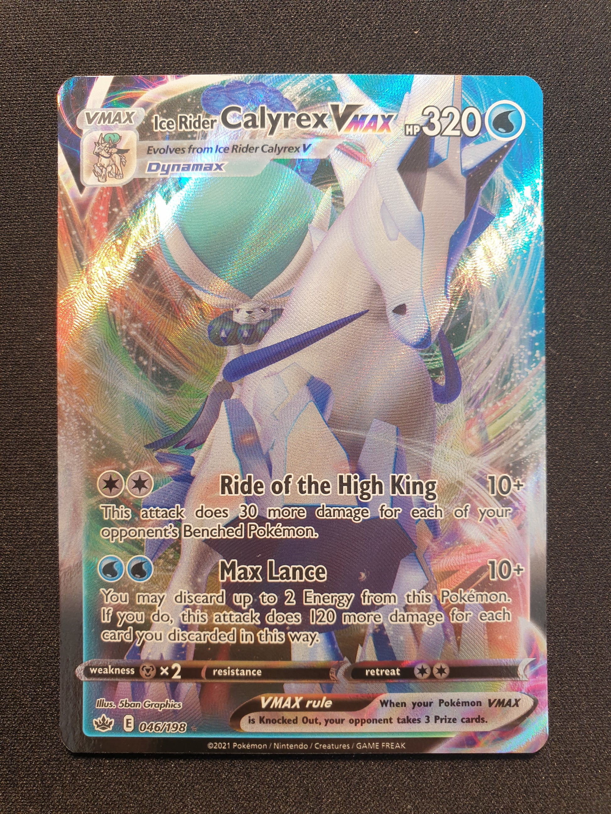 Ice Rider Calyrex VMAX 046/198 (Mint Condition) - Chilling Reign - TCG Trainers