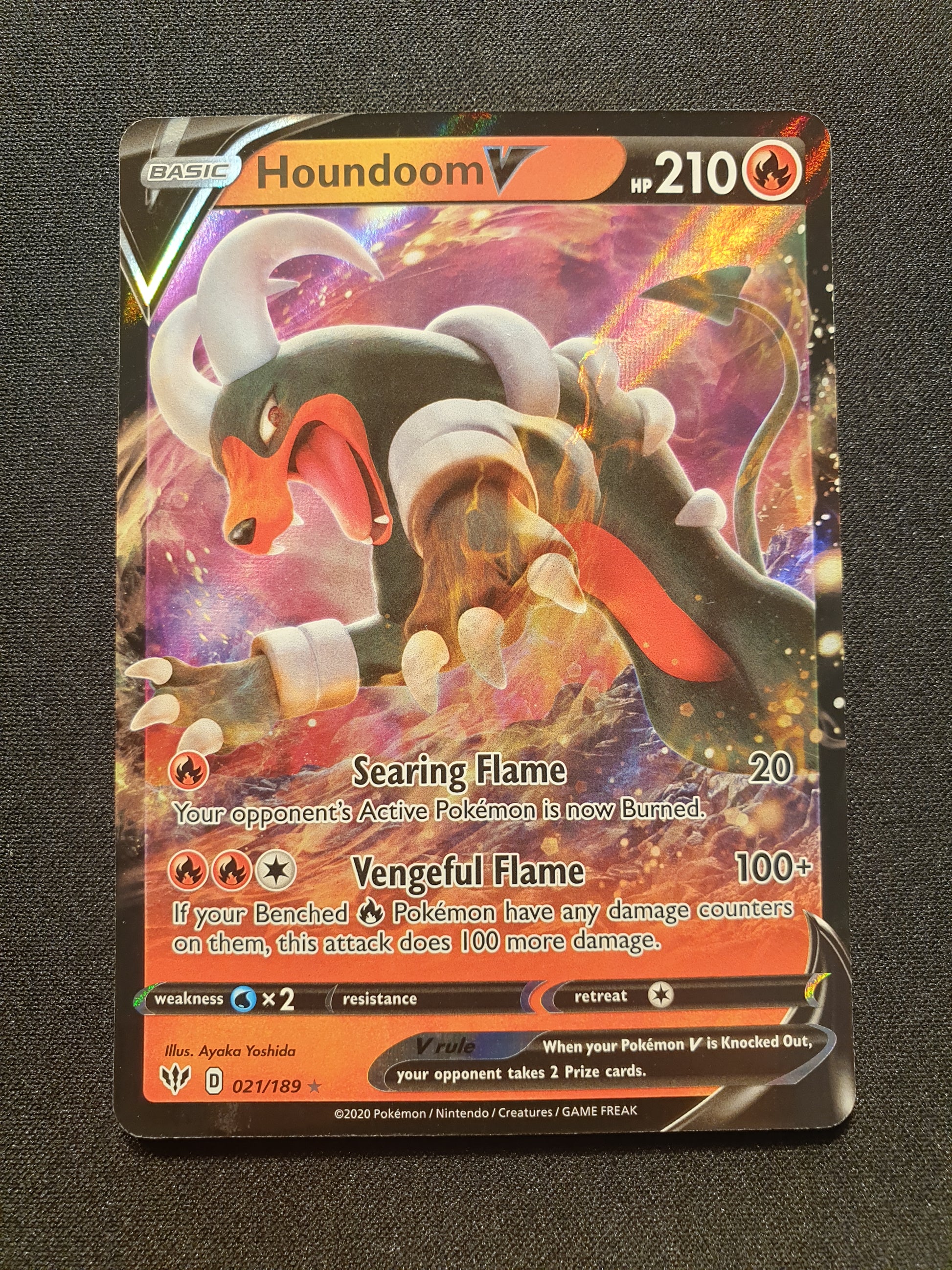 Houndoom V 021/189 (Mint Condition) - Darkness Ablaze - TCG Trainers