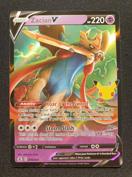 Zacian V 016/025 (Mint Condition) - Pokemon Celebrations - TCG Trainers