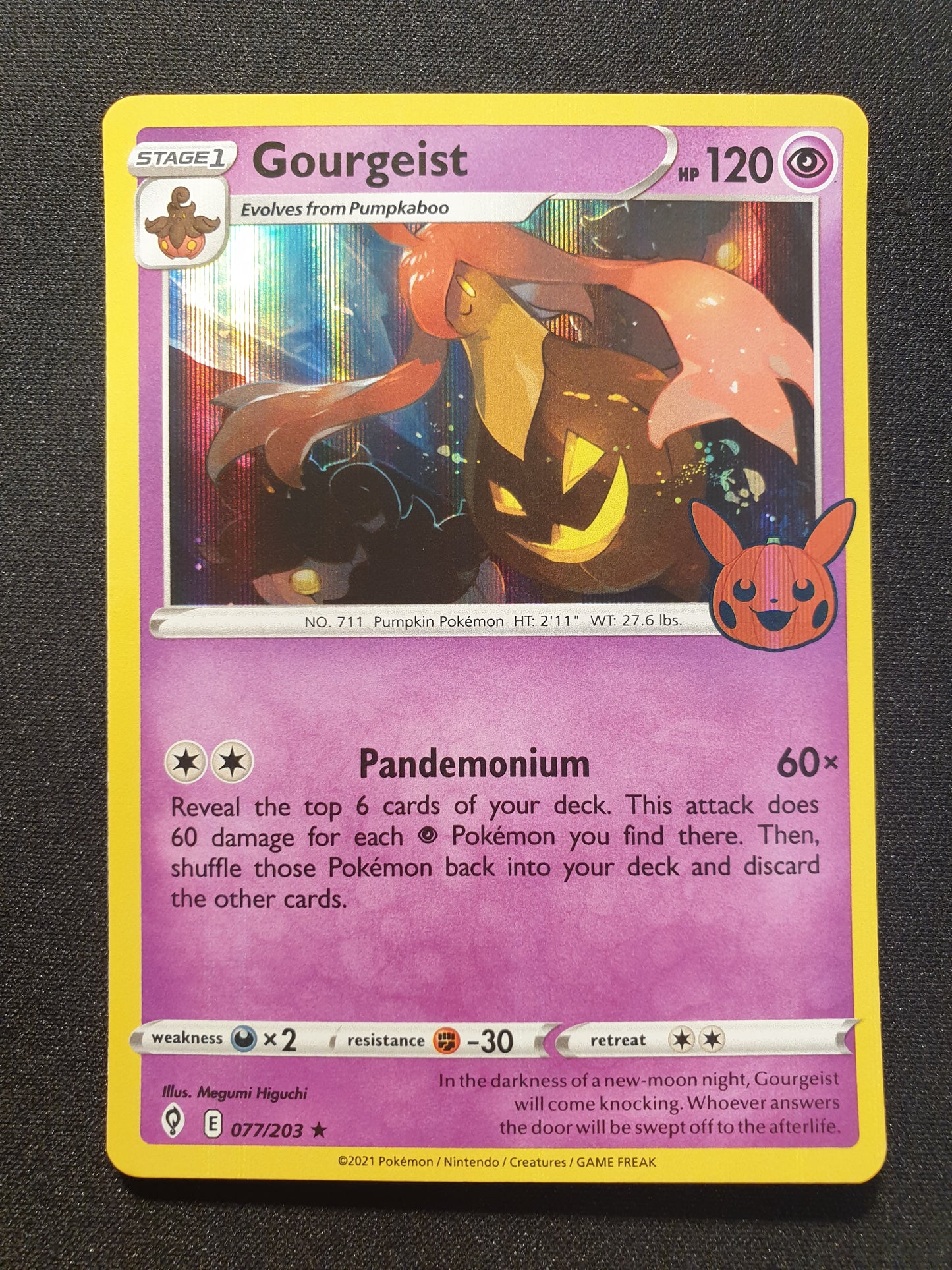 Holo Gourgeist 077/203 Trick or Trade Halloween (Mint Condition) - TCG Trainers