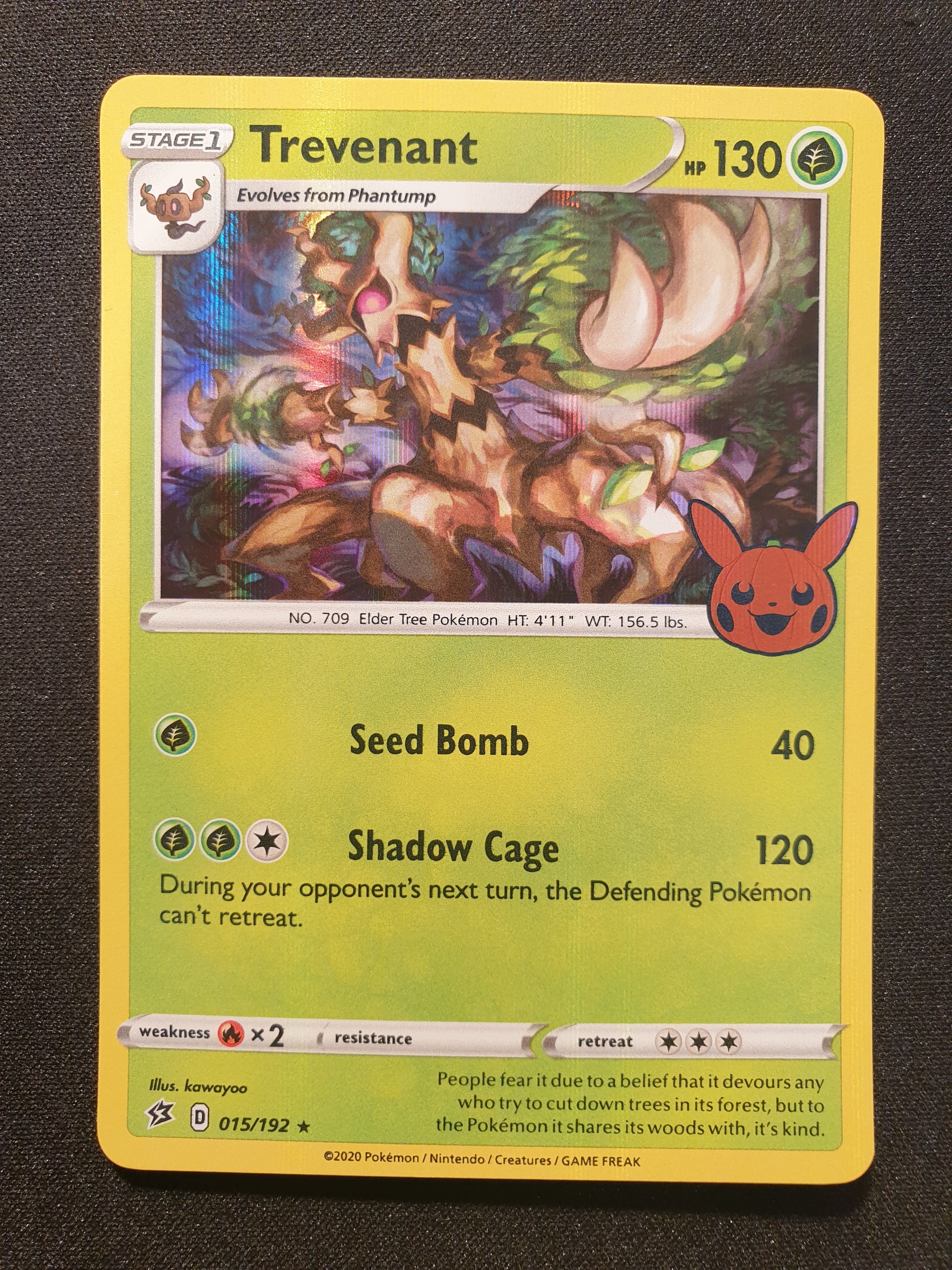 Holo Trevenant 015/192 Trick or Trade Halloween (Mint Condition) - TCG Trainers