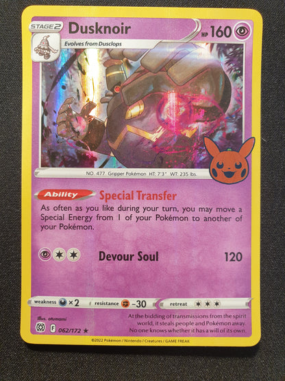 Holo Dusknoir 062/172 Trick or Trade Halloween (Mint Condition) - TCG Trainers