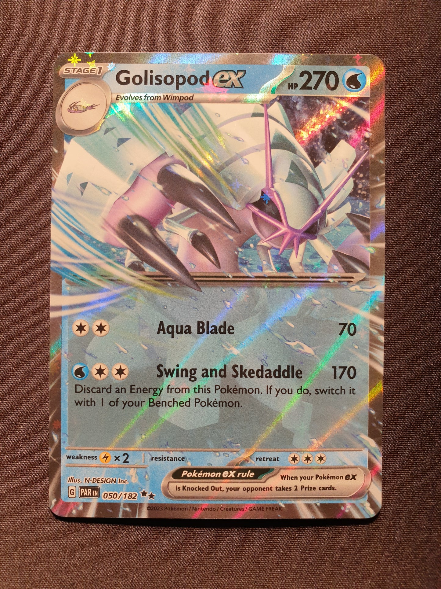 Golisopod EX 050/182 (Mint Condition) - Paradox Rift - TCG Trainers