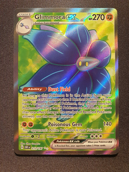 Glimmora EX 213/197 (Mint Condition) - Obsidian Flames - TCG Trainers