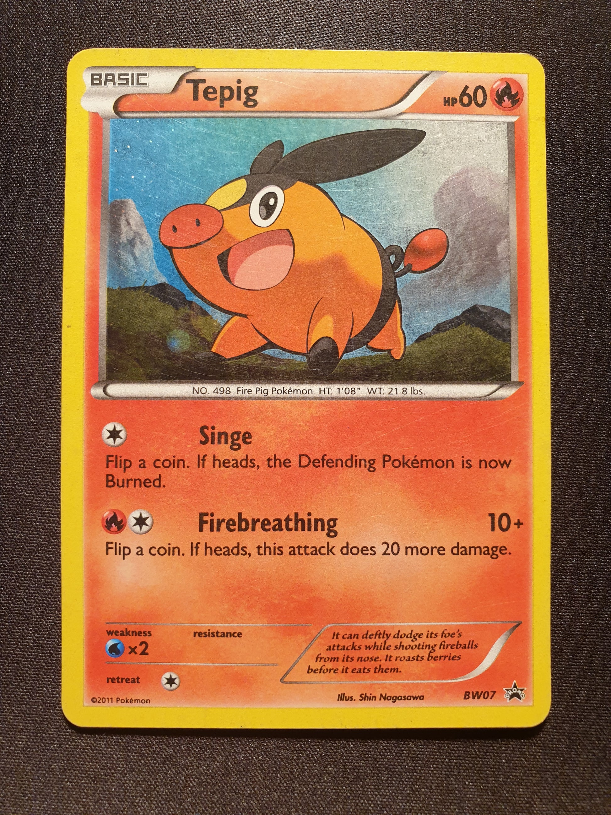 Tepig BW07 (Excellent) - Promo Card - TCG Trainers