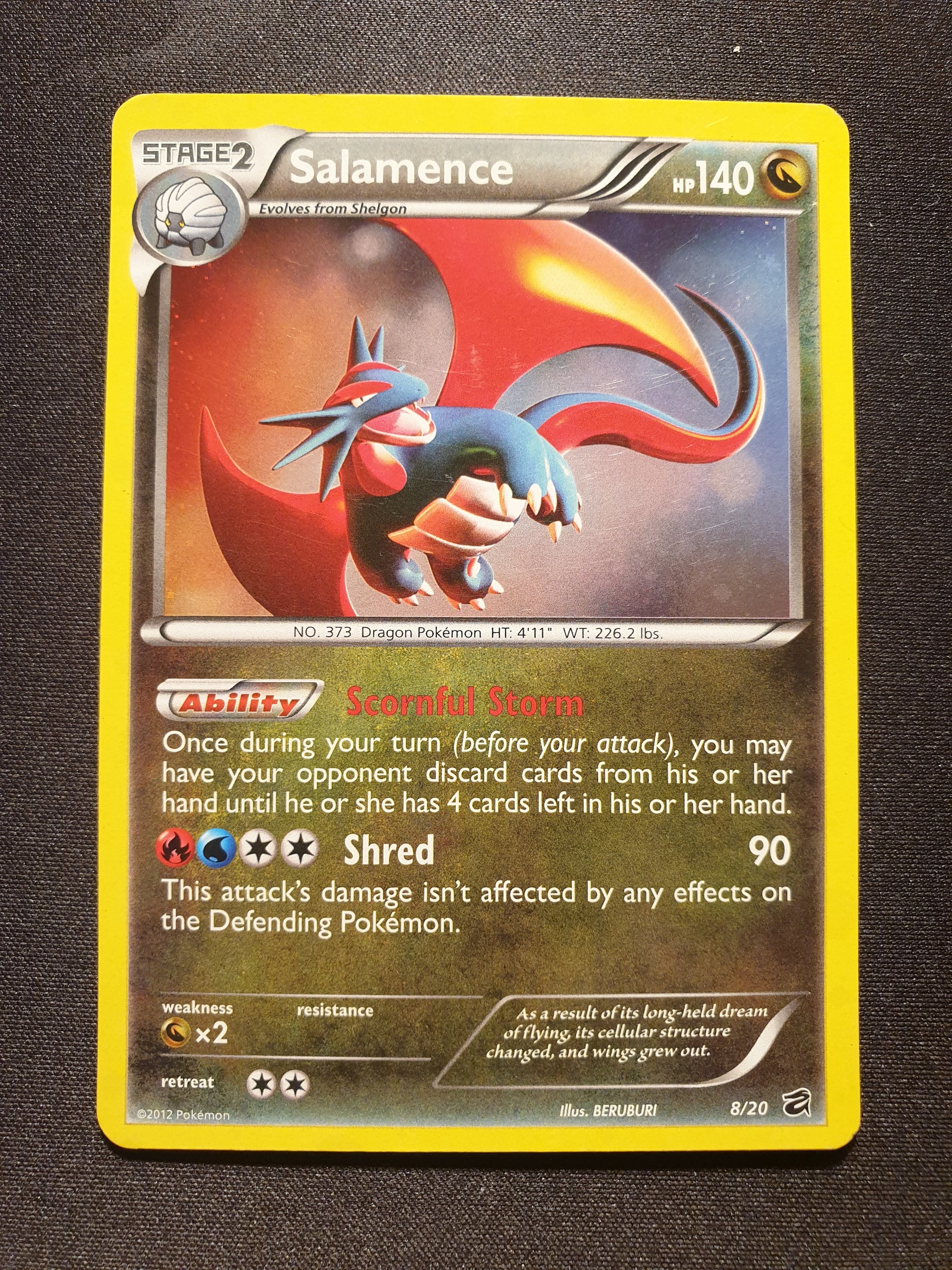 Salamence 8/20 (Near Mint Condition) - Dragon Majesty - TCG Trainers