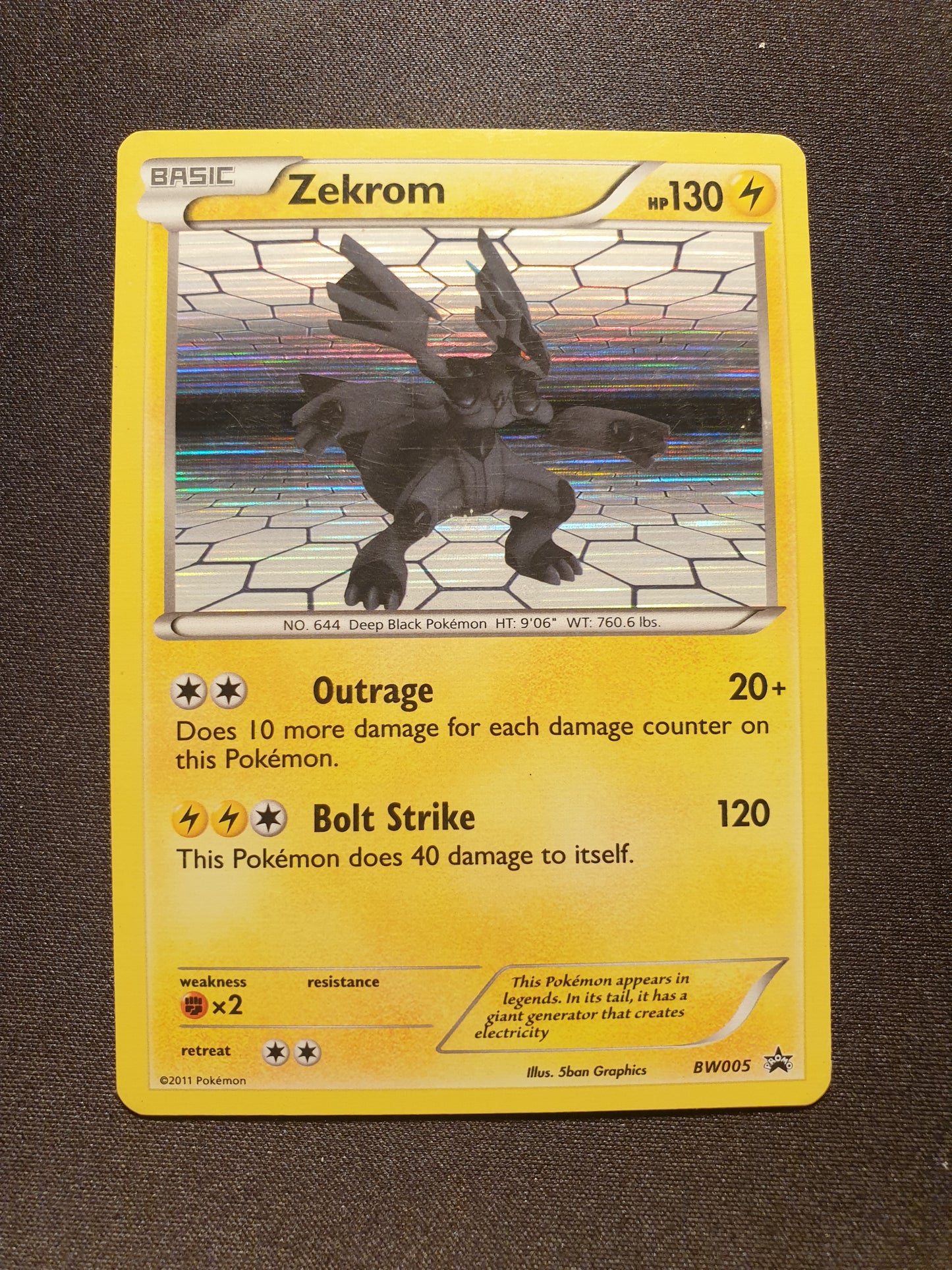 Zekrom BW005 (Near Mint Condition) - Promo Card - TCG Trainers