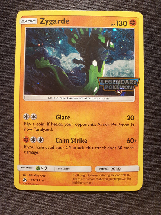 Zygarde legendary holo 72/131 (Mint Condition) - Forbidden Light - TCG Trainers