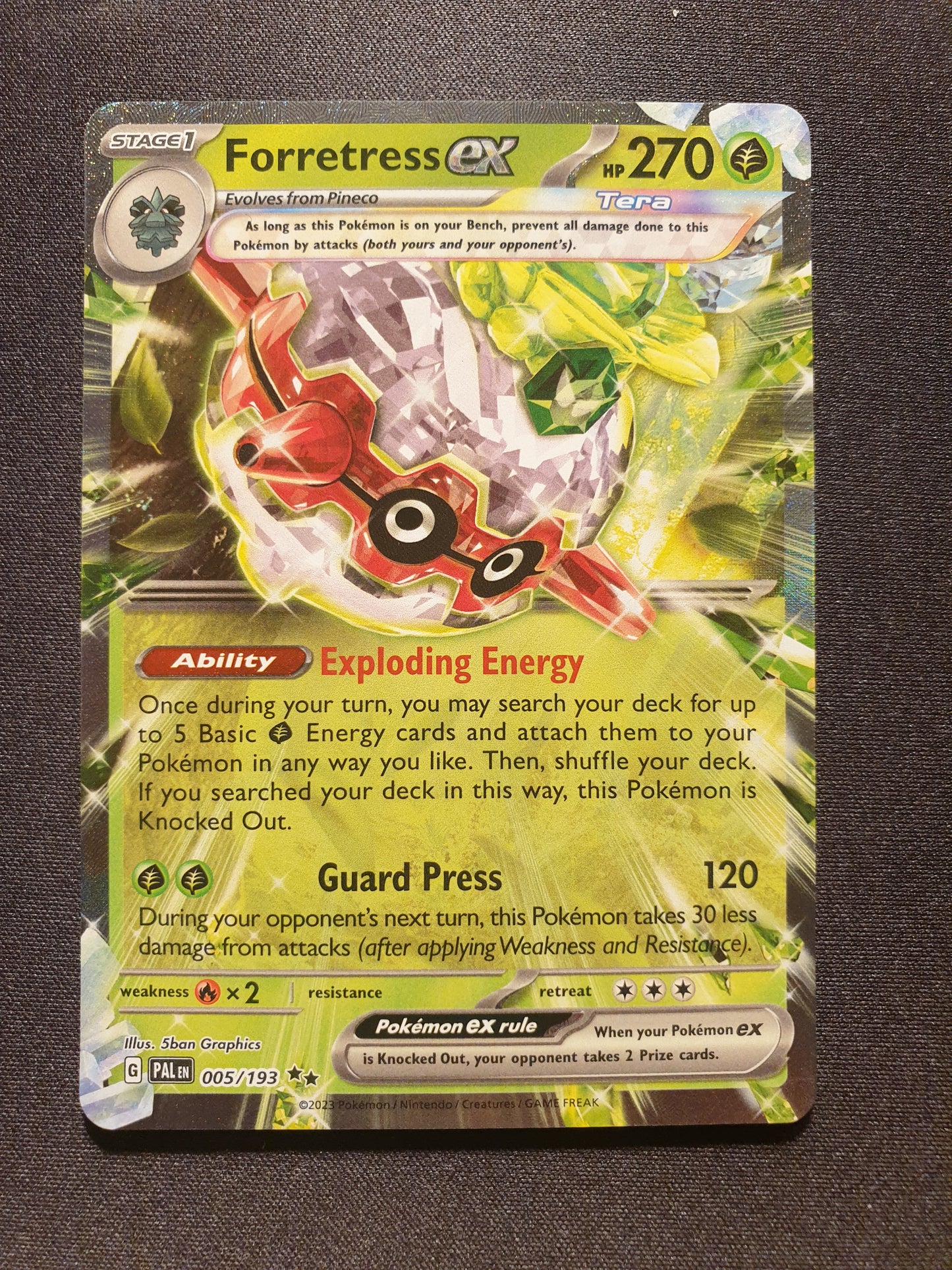 Forretress EX 005/193 (Mint Condition) - Paldea Evolved - TCG Trainers