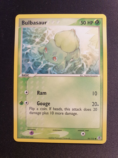 Bulbasaur 55/112 (Mint Condition) - EX: Fire Red Leaf Green Base - TCG Trainers