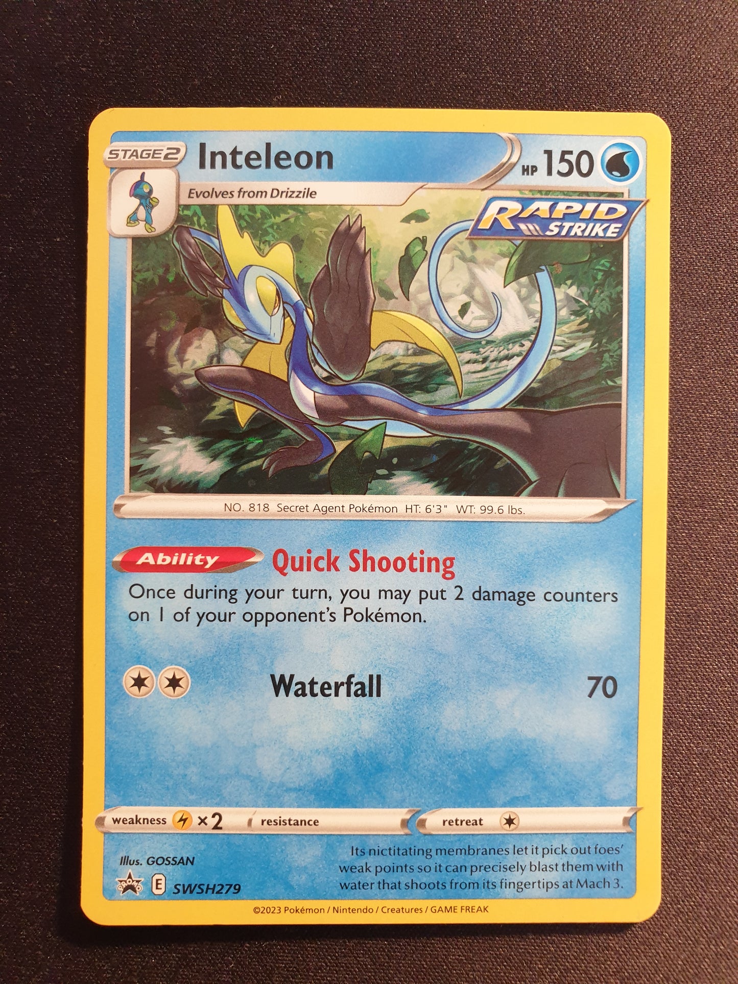 Inteleon SWSH279 (Mint Condition) - Promo Card - TCG Trainers