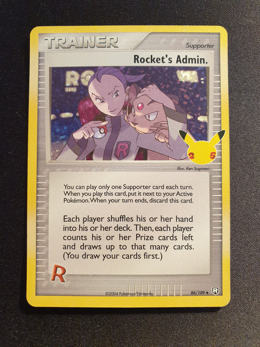 Rocket's Admin 86/109 (Mint Condition) - Pokemon Celebrations - TCG Trainers