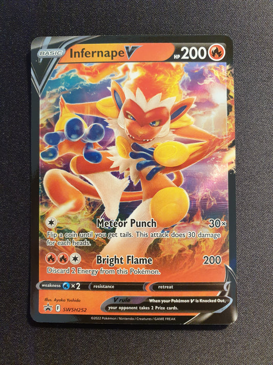 Infernape V SWSH252 (Near Mint Condition) - Promo Card - TCG Trainers