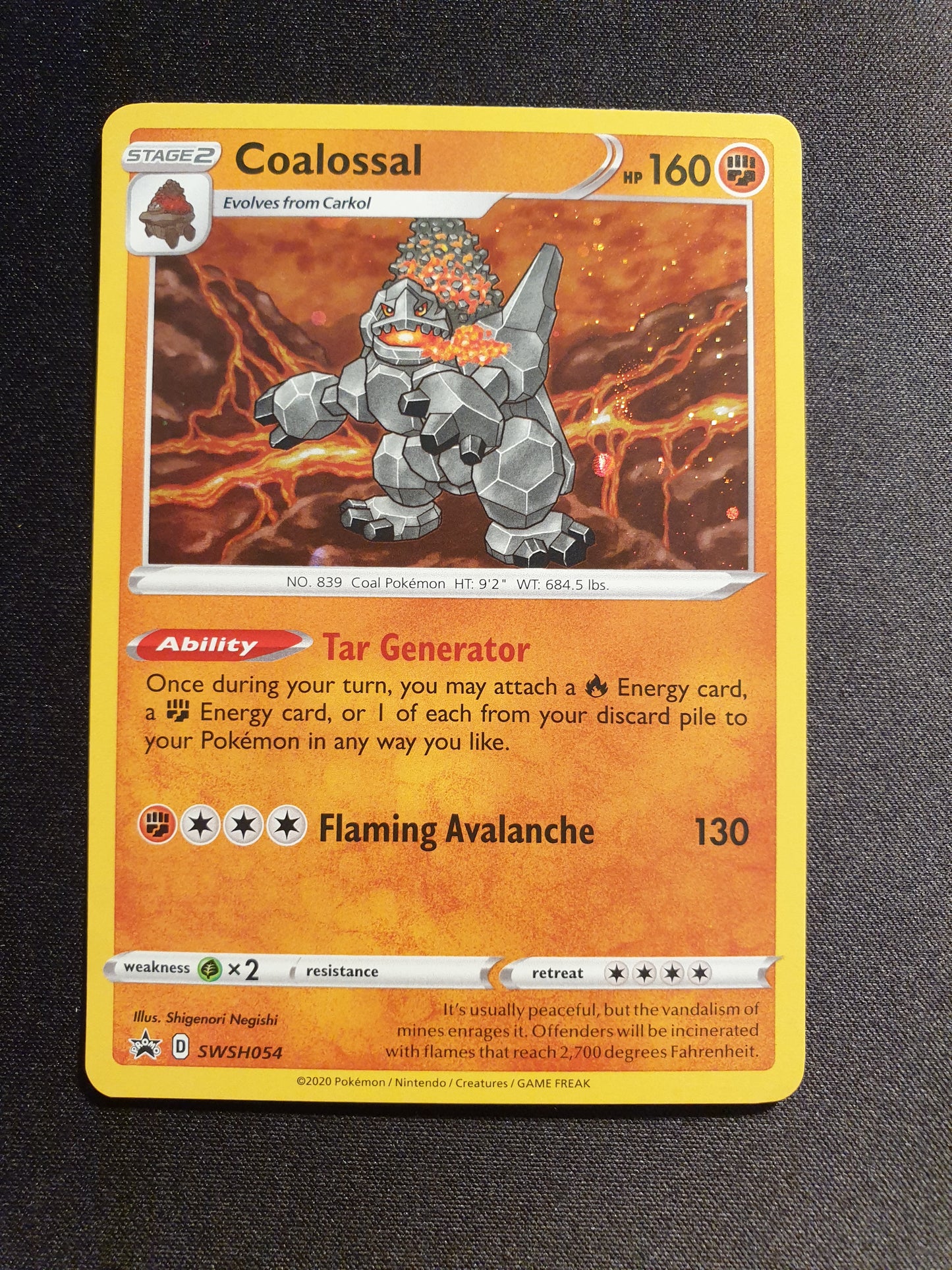 Coalossal SWSH054 (Mint Condition) - Promo Card - TCG Trainers