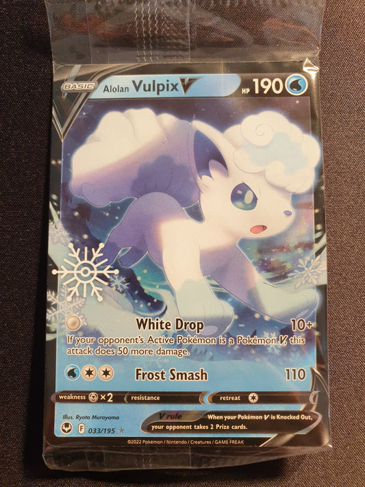 Alolan Vulpix V 033/195 (Mint Condition) - Holiday Calander - TCG Trainers