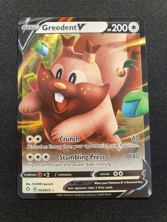 Greedent V 053/072 (Mint Condition) - Shining Fates - TCG Trainers