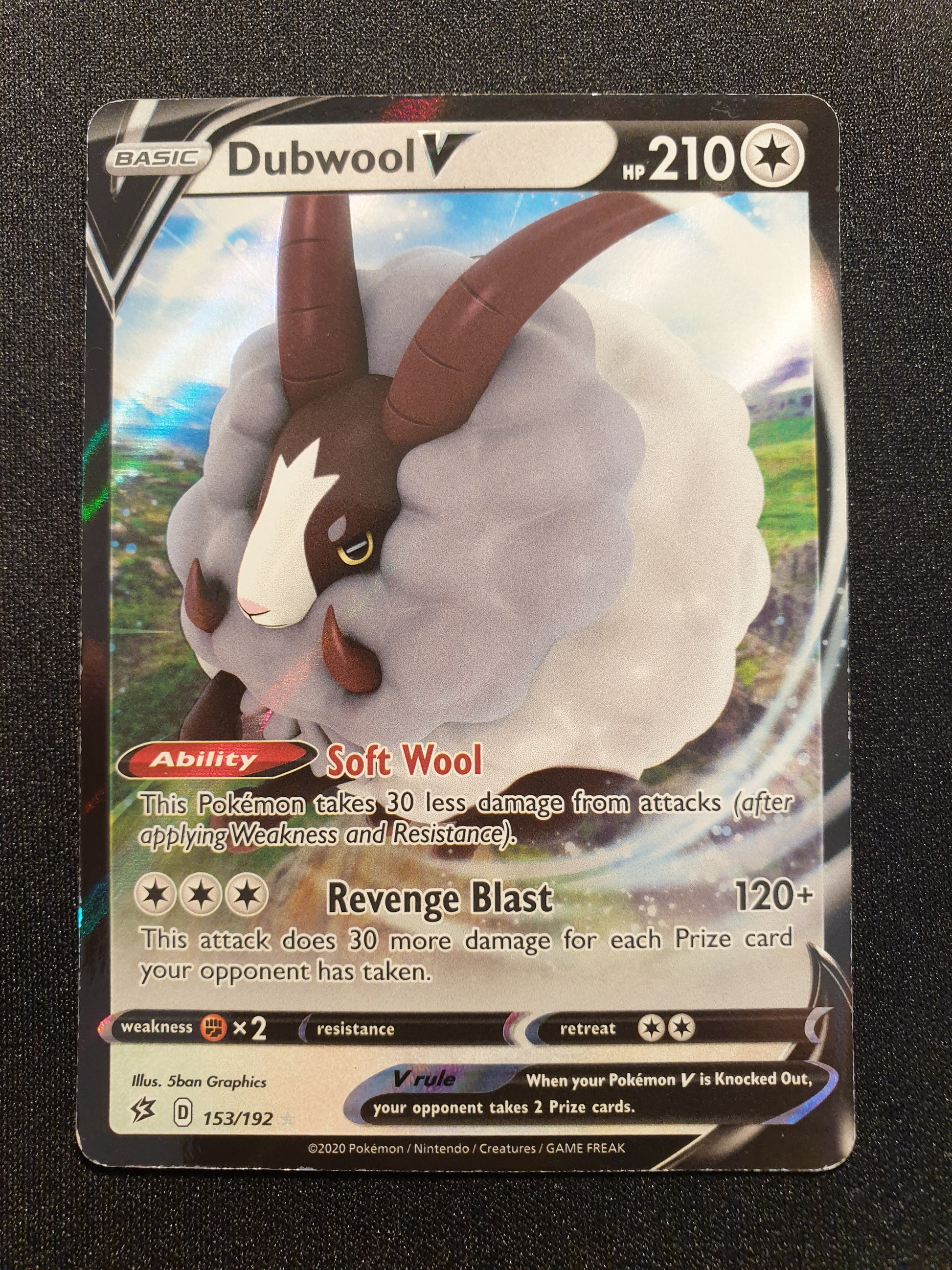 Dubwool V 153/192 (Mint Condition) - Rebel Clash - TCG Trainers