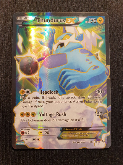 Thundurus EX 98/108 (Excellent) - XY Roaring Skies - TCG Trainers