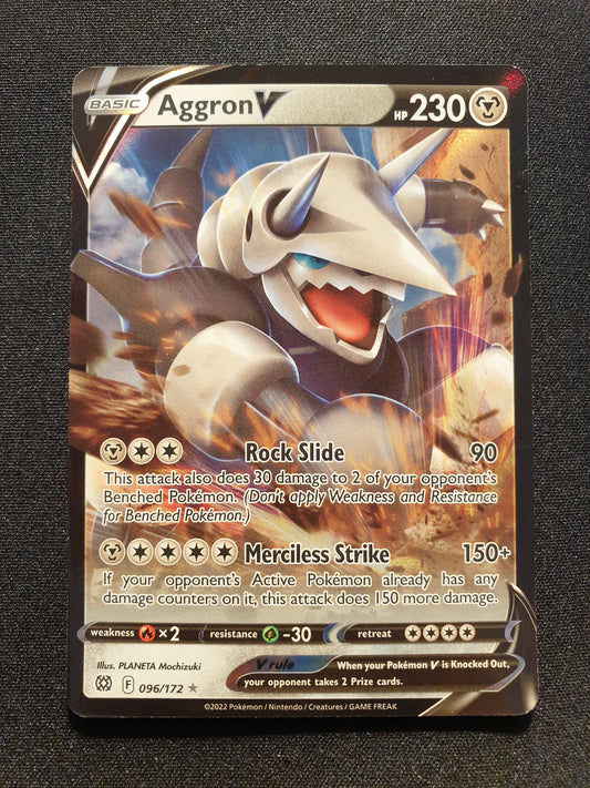 Aggron V 096/172 (Mint Condition) - Brilliant Stars - TCG Trainers