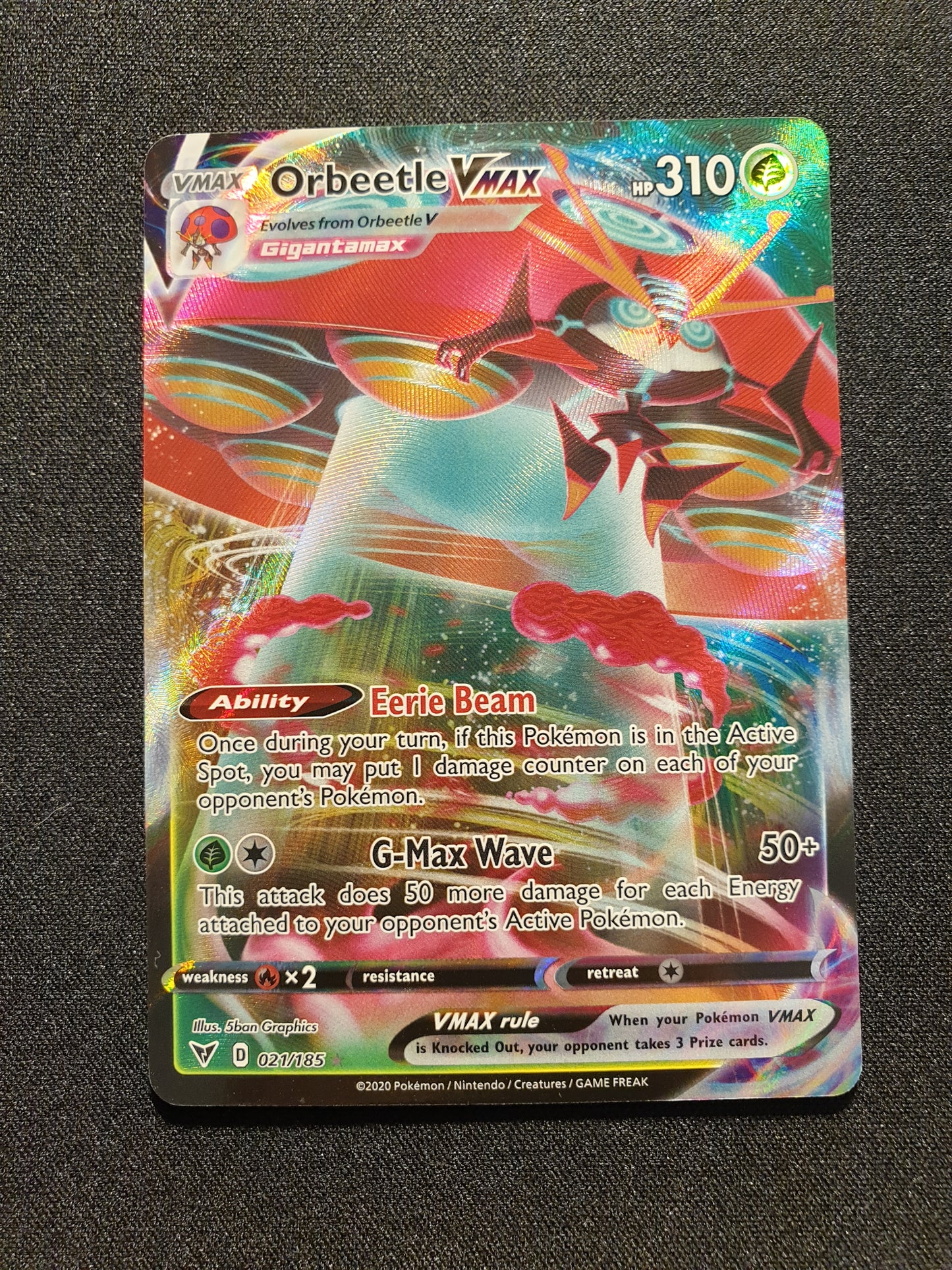 Orbeetle VMAX 021/185 (Mint Condition) - Vivid Voltage - TCG Trainers