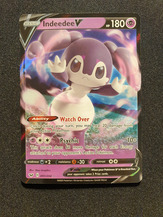 Indeedee V 091/202 (Mint Condition) - Sword & Shield - TCG Trainers