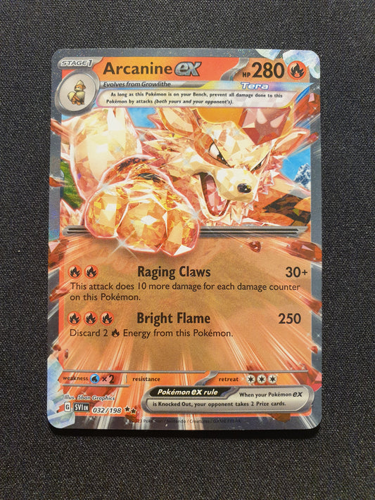 Arcanine EX 032/198 (Mint Condition) - Scarlet & Violet - TCG Trainers