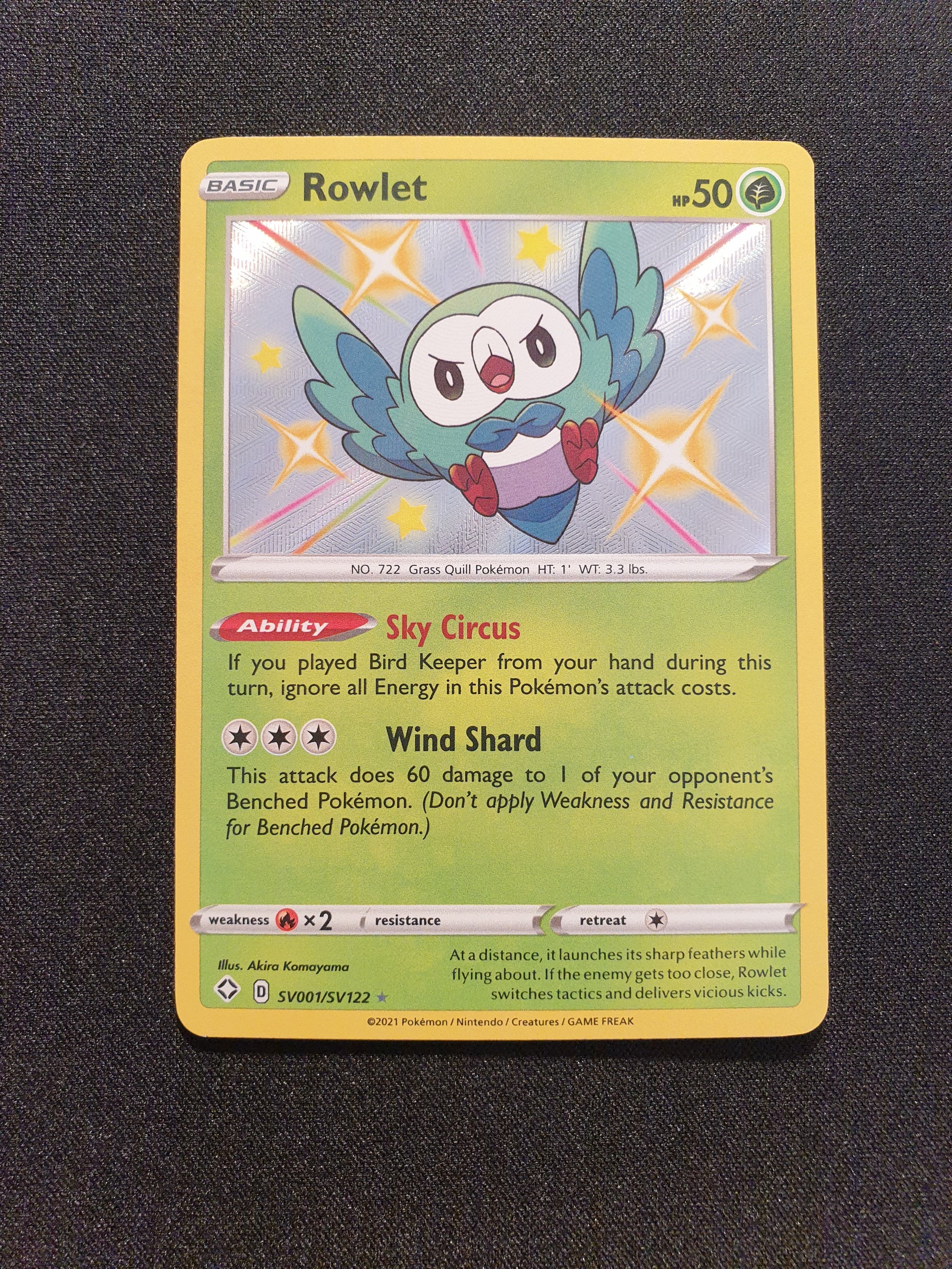 Rowlet SV001/SV122 (Mint Condition) - Shining Fates - TCG Trainers