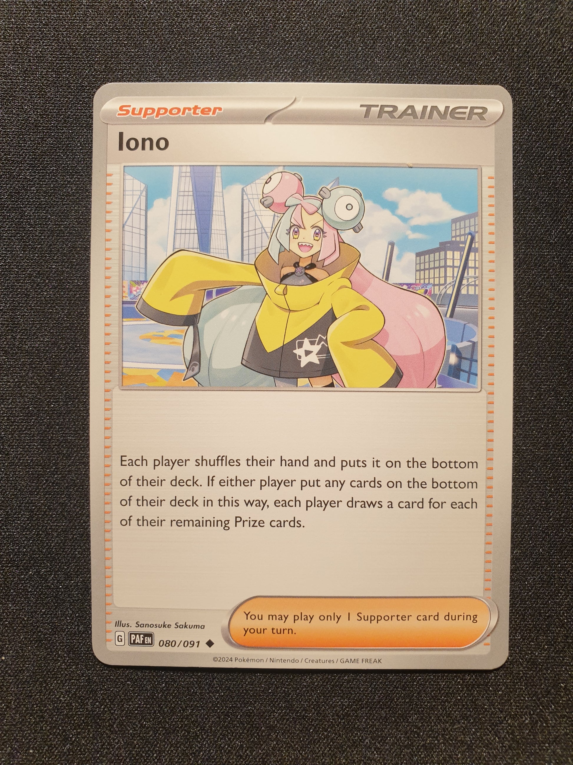 Iono 080/091  (Mint Condition) - Paldean Fates - TCG Trainers