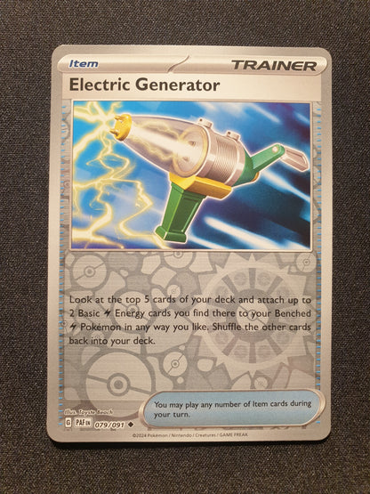 Electric Generator 079/091 RH (Mint Condition) - Paldean Fates - TCG Trainers