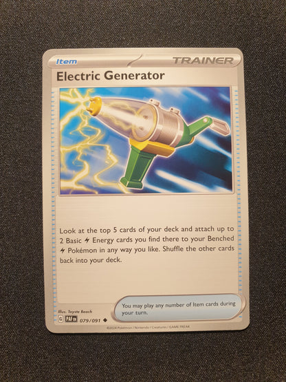 Electric Generator 079/091 (Mint Condition) - Paldean Fates - TCG Trainers