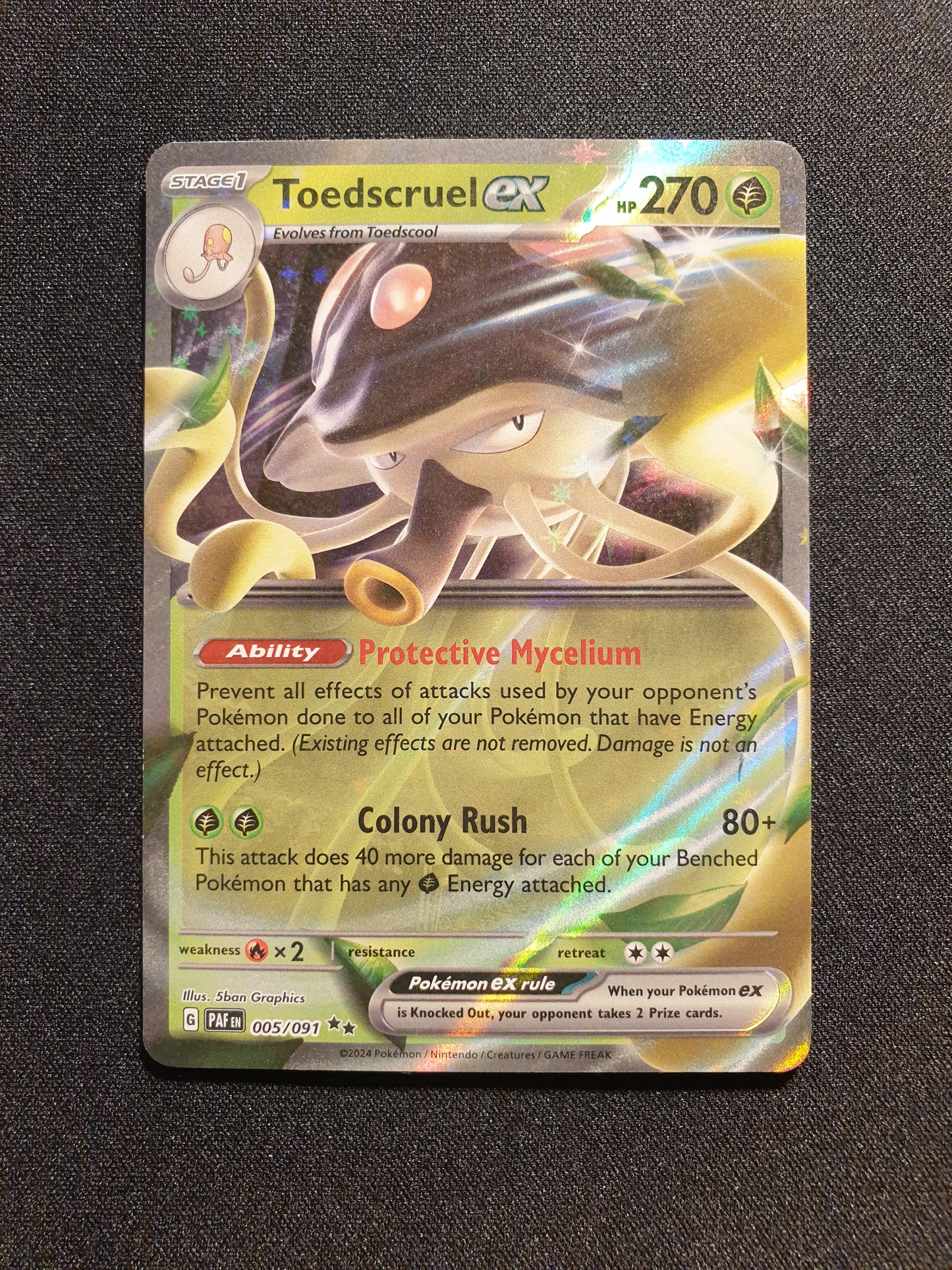 Toedscruel EX 005/091 (Mint Condition) - Paldean Fates - TCG Trainers