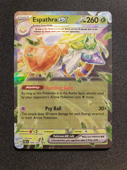 Espathra EX 006/091 (Mint Condition) - Paldean Fates - TCG Trainers