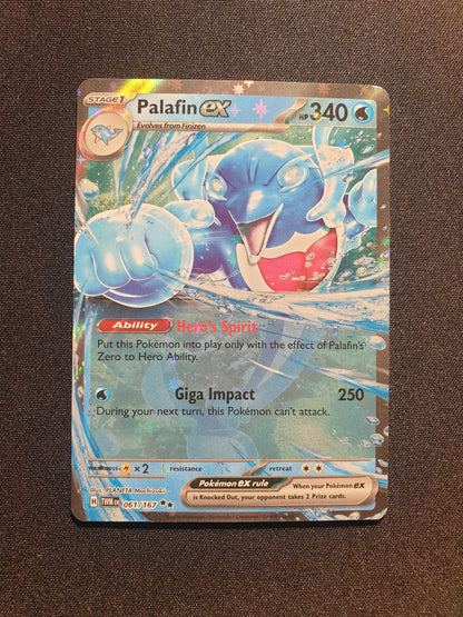 Palafin EX 061/167 (Mint Condition) - Twilight Masquerade - TCG Trainers