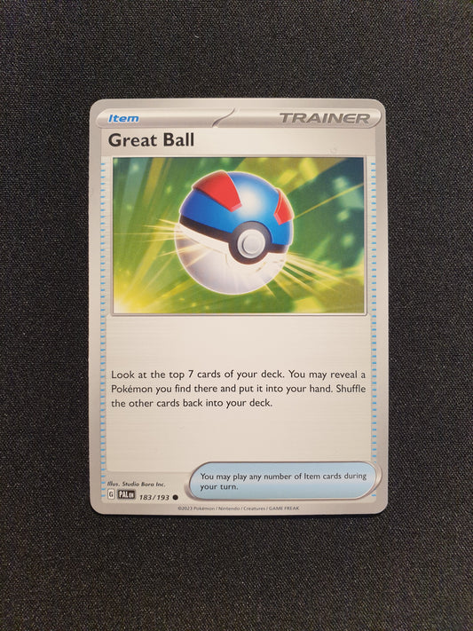 Great Ball 183/193 (Mint Condition) - Paldea Evolved - TCG Trainers