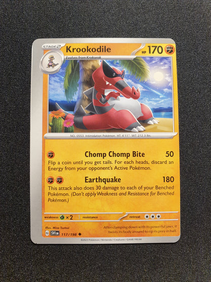 Miscut - Krookodile 117/198 (Mint Condition) - Scarlet & Violet - TCG Trainers