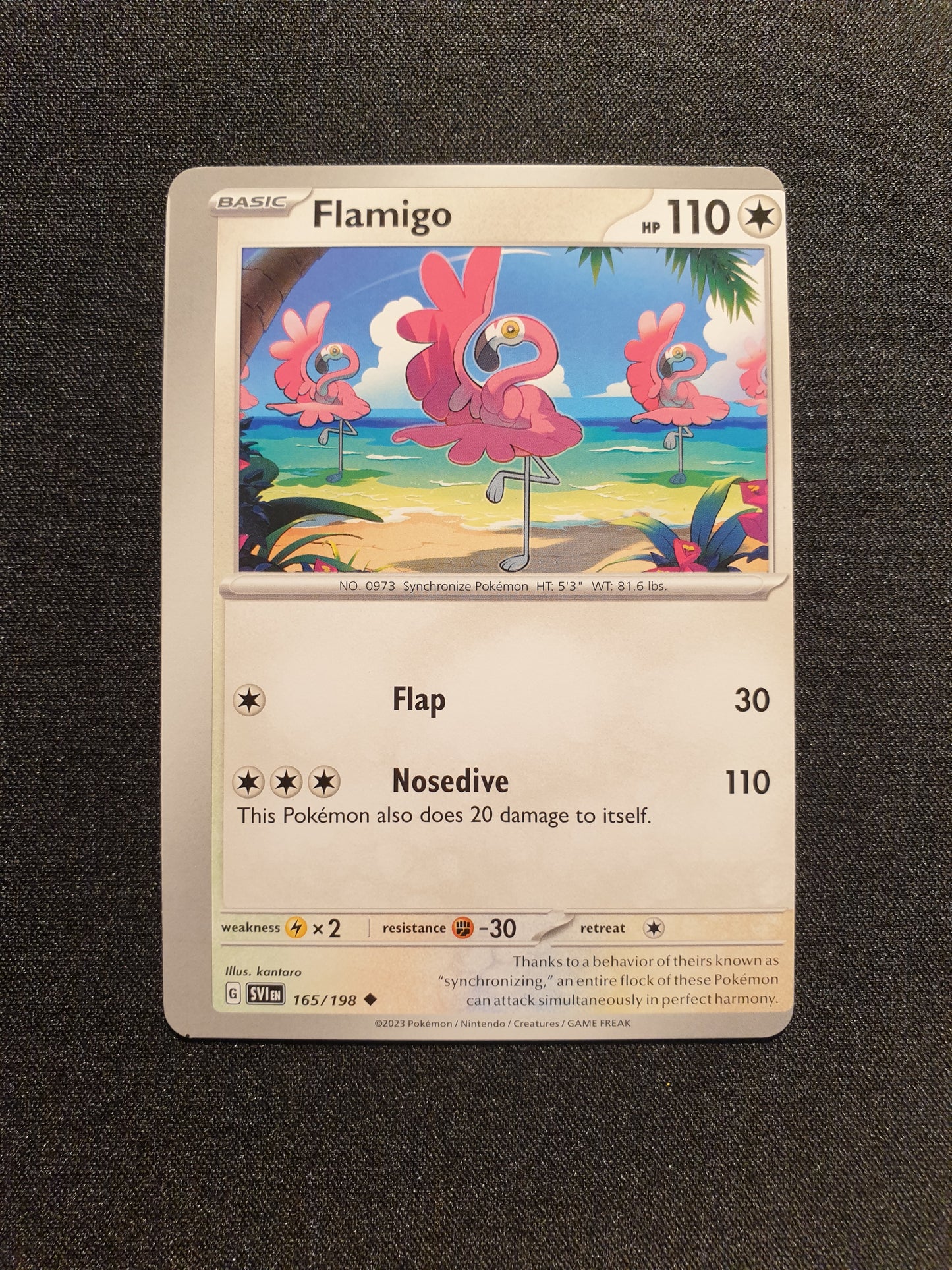 Miscut - Flamigo 165/198 (Mint Condition) - Scarlet & Violet - TCG Trainers