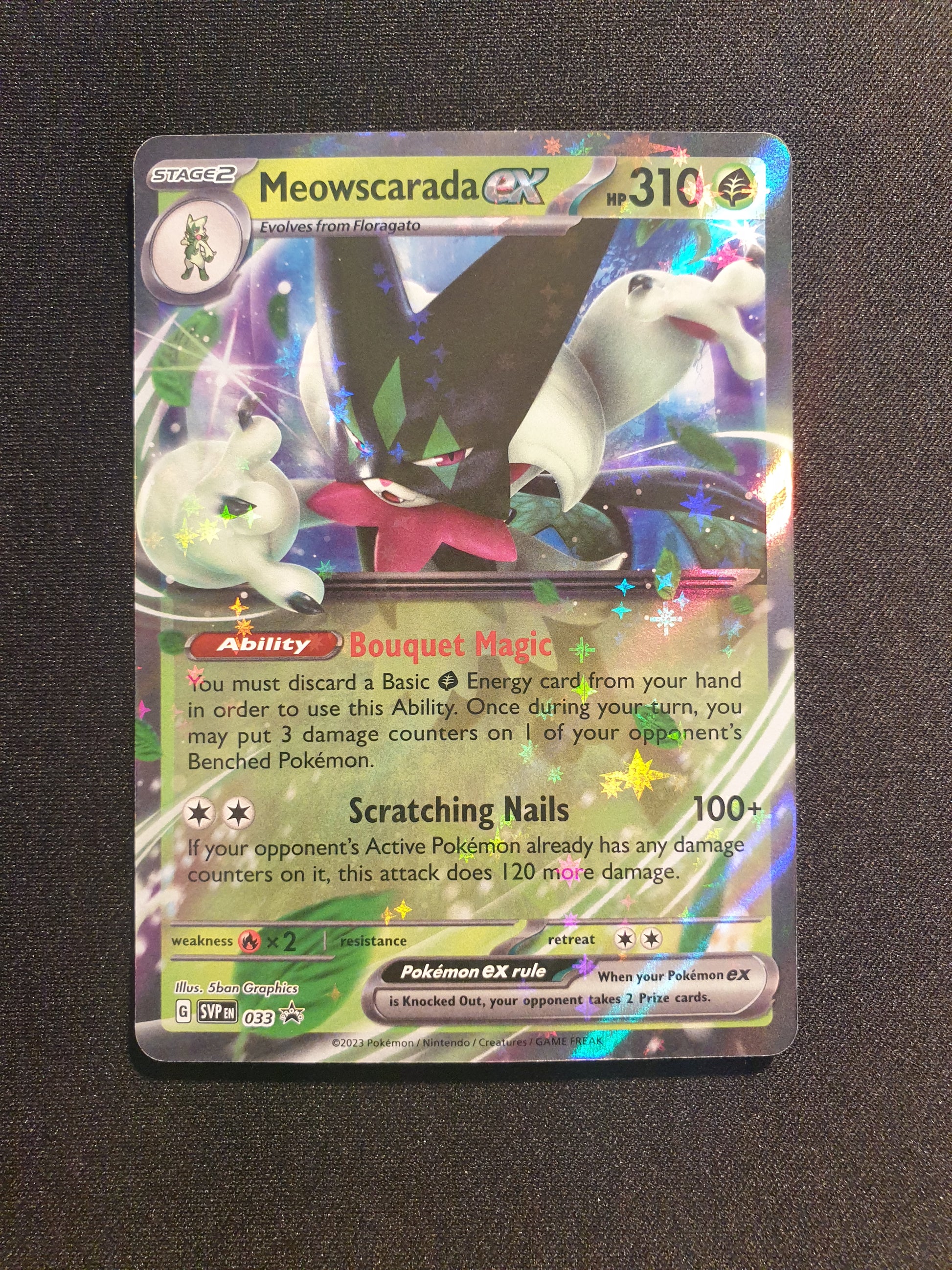 Meowscarada EX SVP 033 (Mint Condition) - Promo Card - TCG Trainers