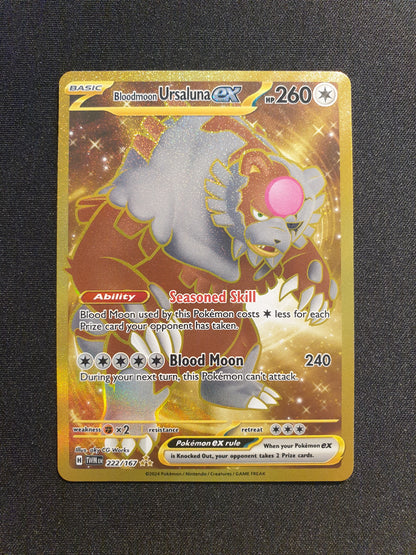 Bloodmoon Ursaluna EX 222/167 (Mint Condition) - TCG Trainers