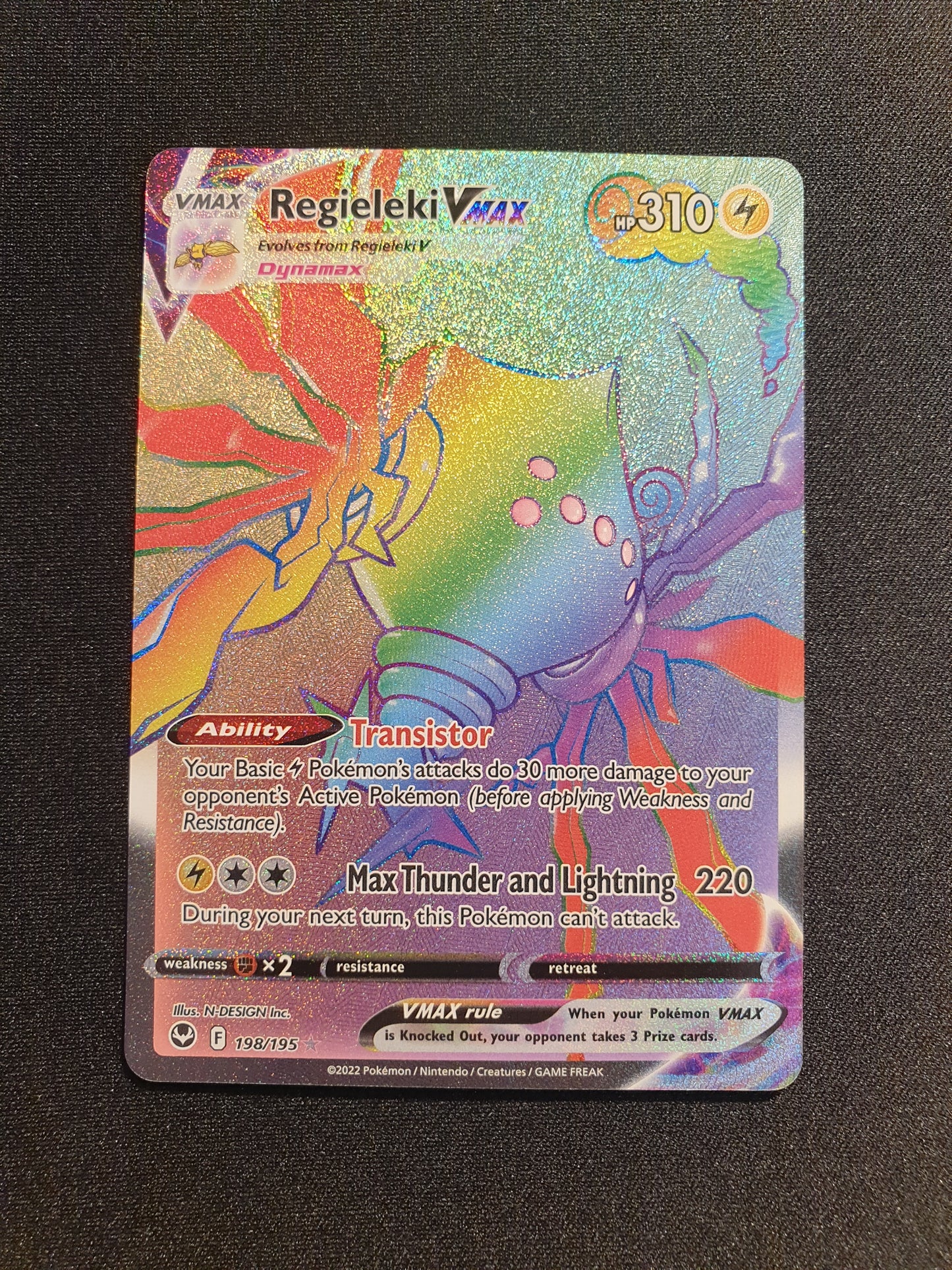 Regieleki VMAX 198/195 (Mint Condition) - TCG Trainers