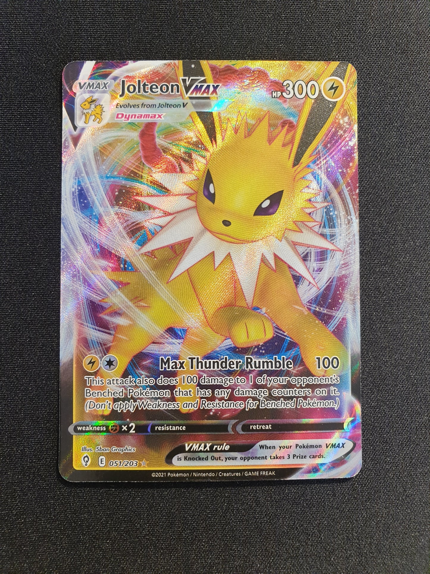 Jolteon VMAX 051/203 (Mint Condition) - TCG Trainers